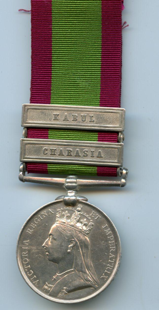 Afghanistan Medal 1878-80 To Pte R James,  67th (South Hampshire) Regiment of Foot