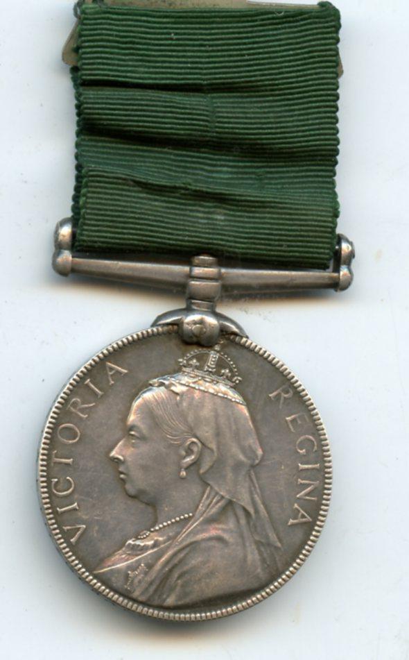 Volunteer Force Long Service Medal To Sergt A. E. Fitzgerald, 2nd V.B. Middlesex Regiment