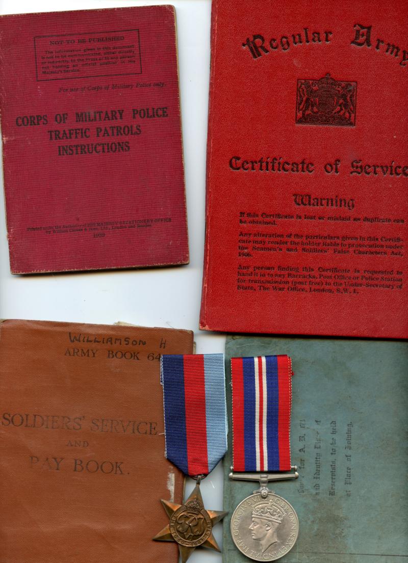 WW2 ST Valery Prisoner of War Medal Group To Henry walker Williamson, 51st Highland Divisional Provost Company Military Police