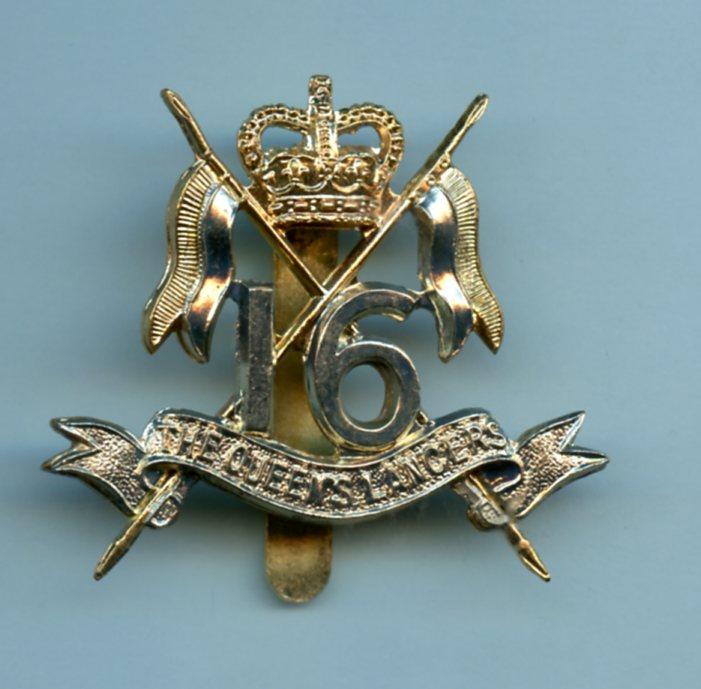 The 16th Queens Lancers Cap Badge
