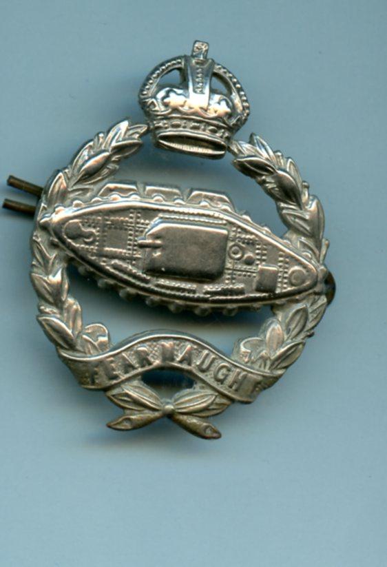 Royal Tank Regiment Kings Crown Cap Badge