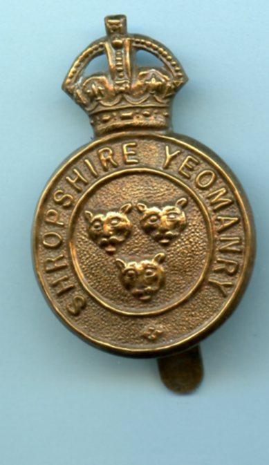 Shropshire Yeomanry Cap Badge