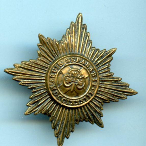 Irish Guards Brass Cap Badge