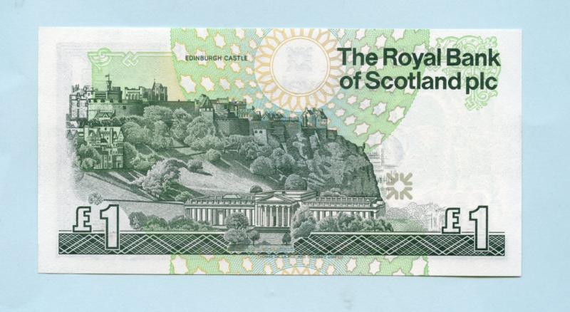 Royal Bank of Scotland  £1 One Pound Note  Dated 27th June 2000