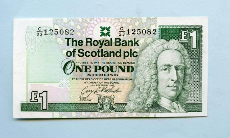 Royal Bank of Scotland  £1 One Pound Note  Dated 24th of February 1993