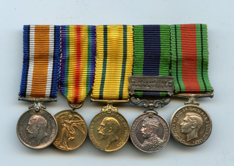 WW1 Territorial Overseas Minature Medal Group