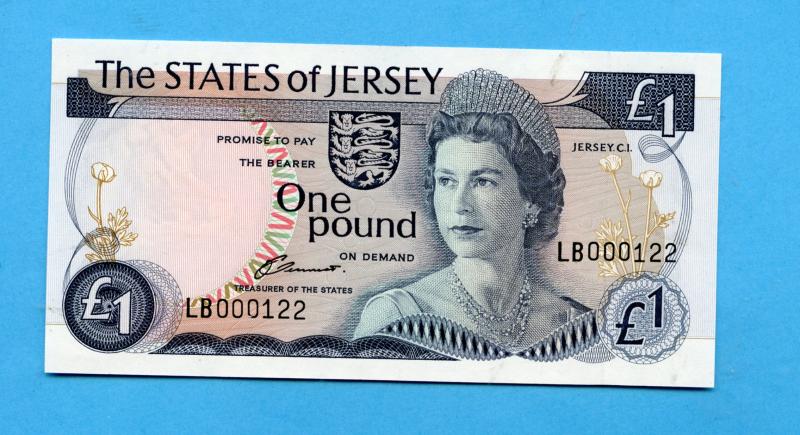 The States of Jersey 1976 Battle of Jersey Commemorative One Pound  £1 Note