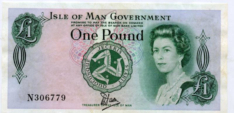 Isle of Man £1 One Pound Note 1983-
