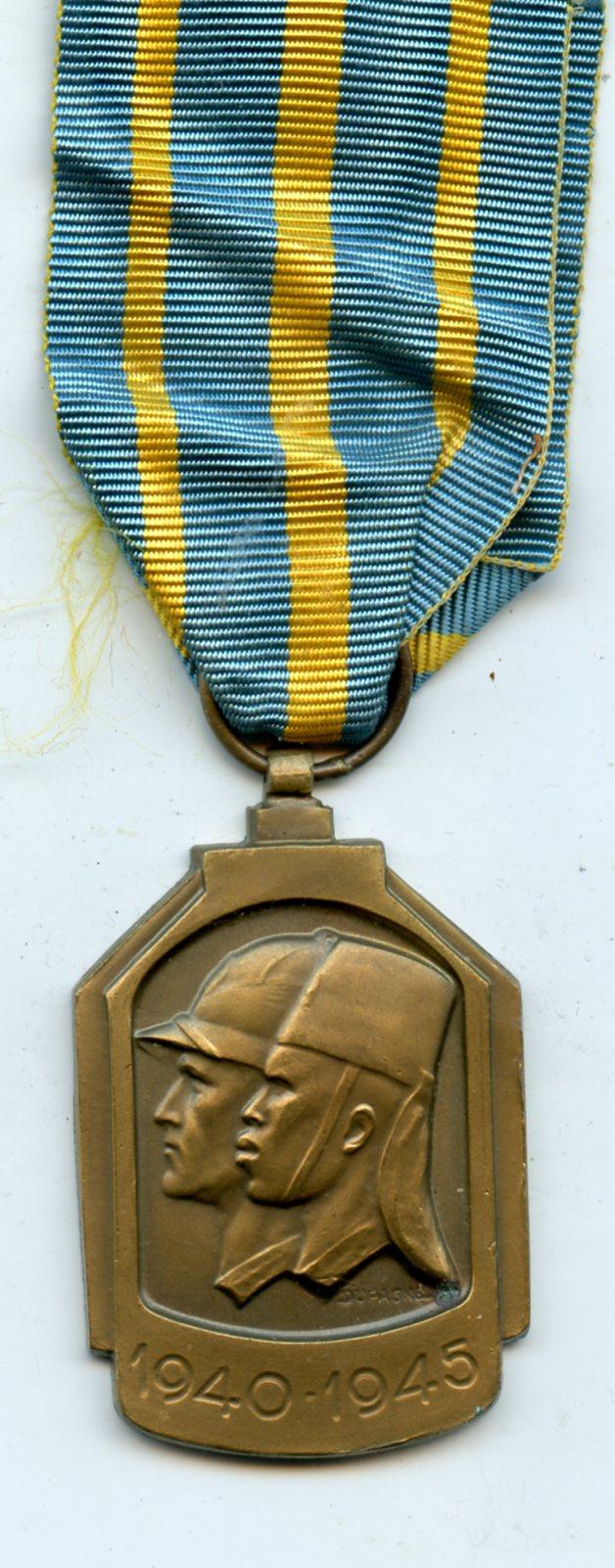 Belgium  The African Medal of the War 1940-45