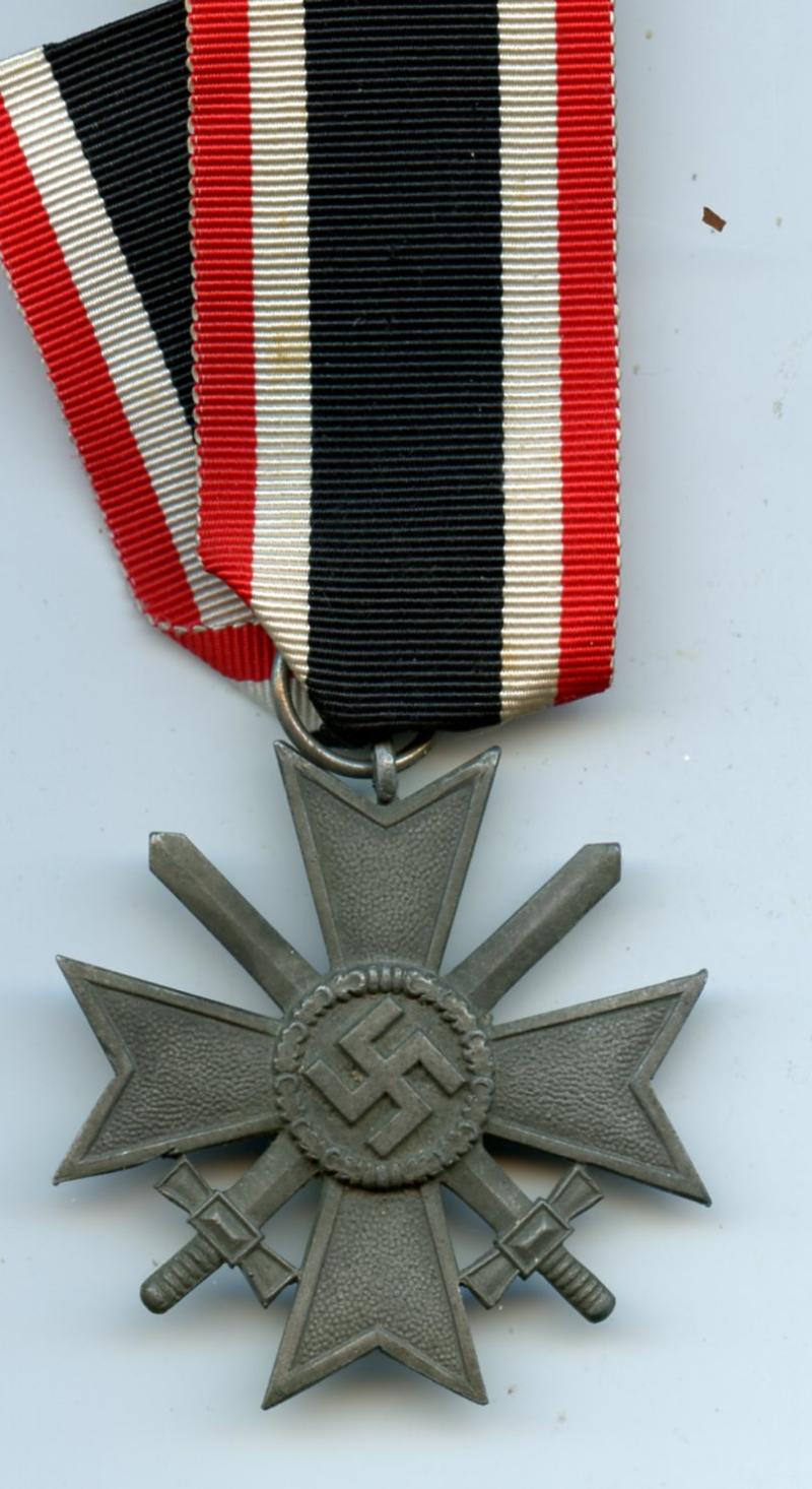 WW2 German War Merit Cross  2nd Class Medal With Swords