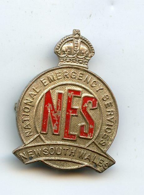 WW2 Military National Emergency Services New South Wales Lapel War Service Badge