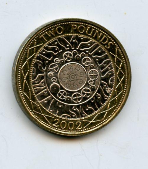 UK  Brillant Uncirculated  £2 Coin Dated 2002