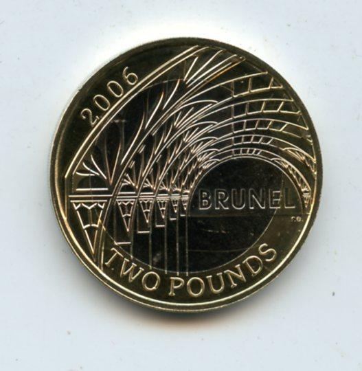 UK 2006 Brilliant Uncirculated £2 Coin Brunel His Achievements