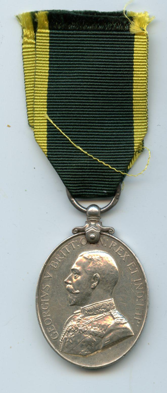 Territorial Efficiency Medal : To Pioneer Joseph W Balls, Royal Engineers