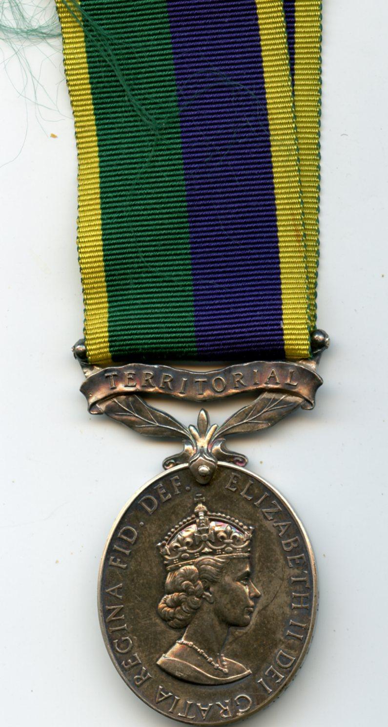 Territorial Efficiency Medal :  Elizabeth II To Cpl J R Charles, Royal Engineers