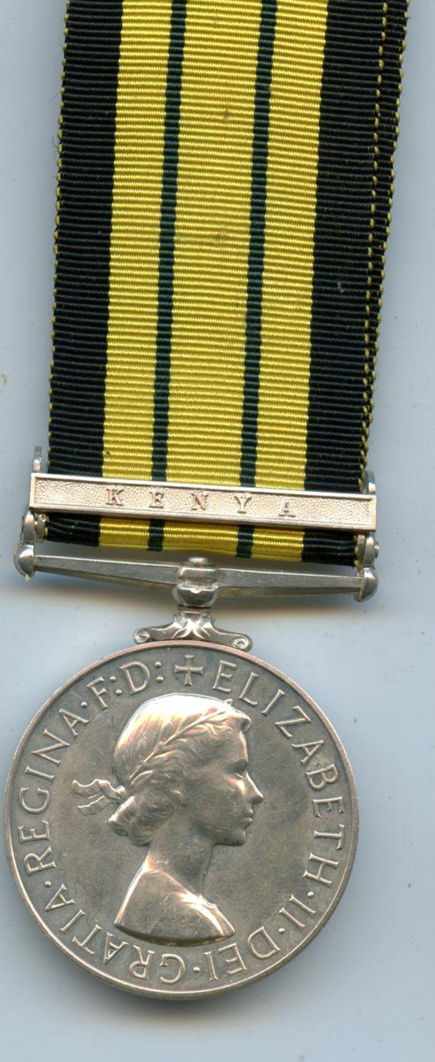 Africa General Service Medal 1956   Kenya  to P.C. Amoduwe Natoo