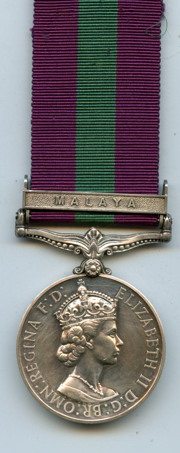 General Service Medal 1918-62 Malaya To Cpl Sydney Arnold, Royal Air Force