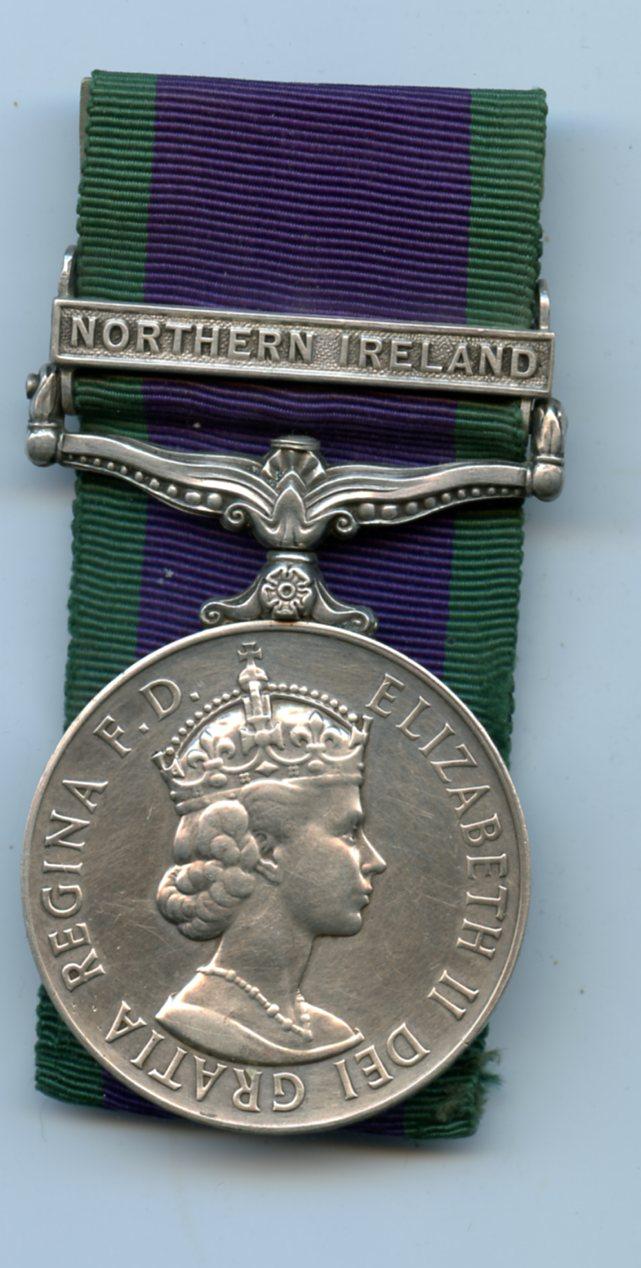 Campaign Service Medal 1962 1 Clasp Northern Ireland To Pte Light Infantry