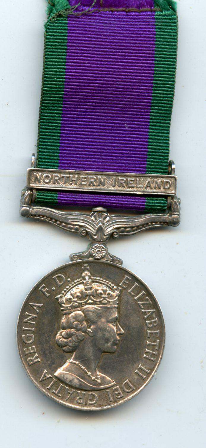 Campaign Service Medal 1962 1 Clasp Northern Ireland To Guardsman Grenadier Guards