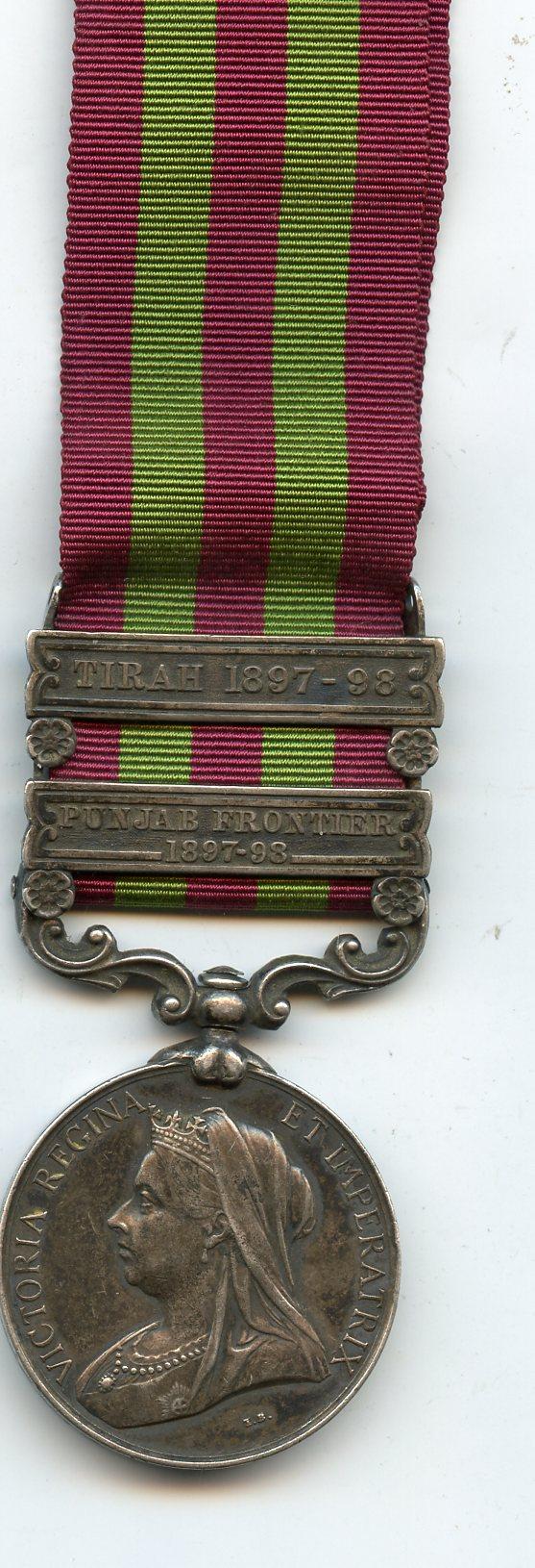 India General Service Medal 1895 To Pte G Back, 4th Royal Irish  Dragoon Guards