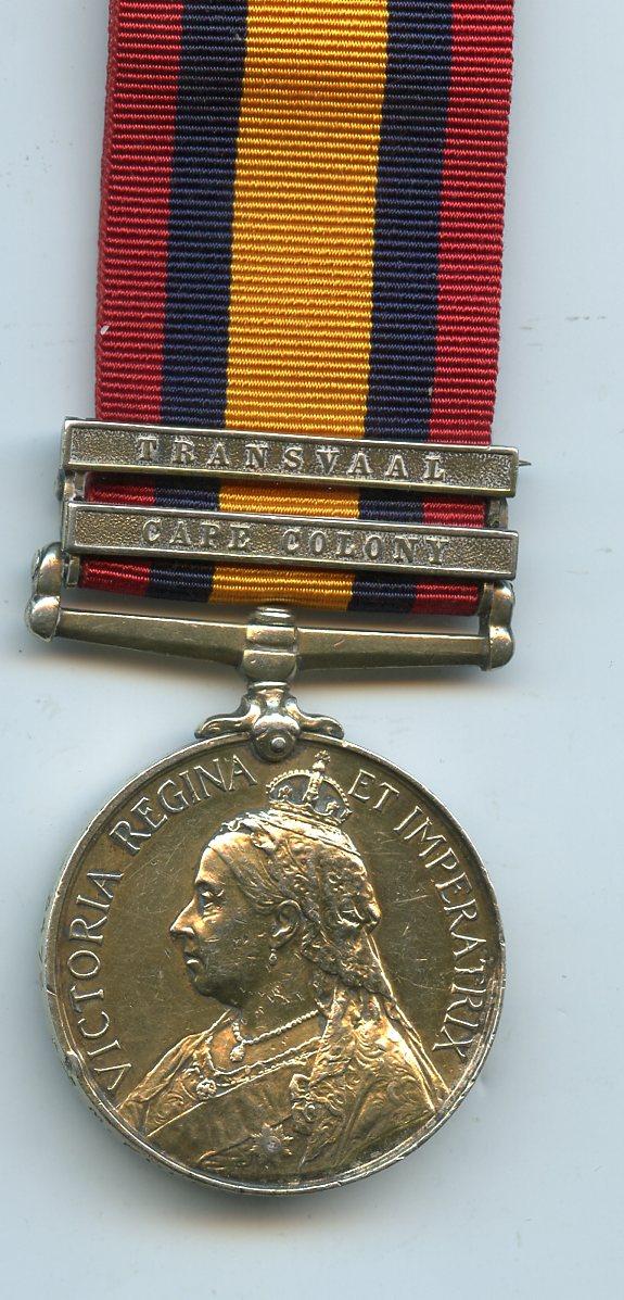 Queens South Africa Medal 1899-1902 To Pte M Foley, 3rd Militia Battalion Royal Scots Fusiliers