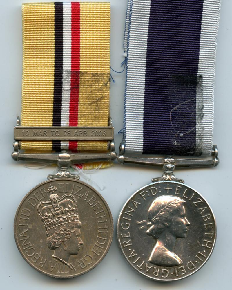 Iraq (Op Telic) Medal 2003 Pair to LOM (C) Royal Navy