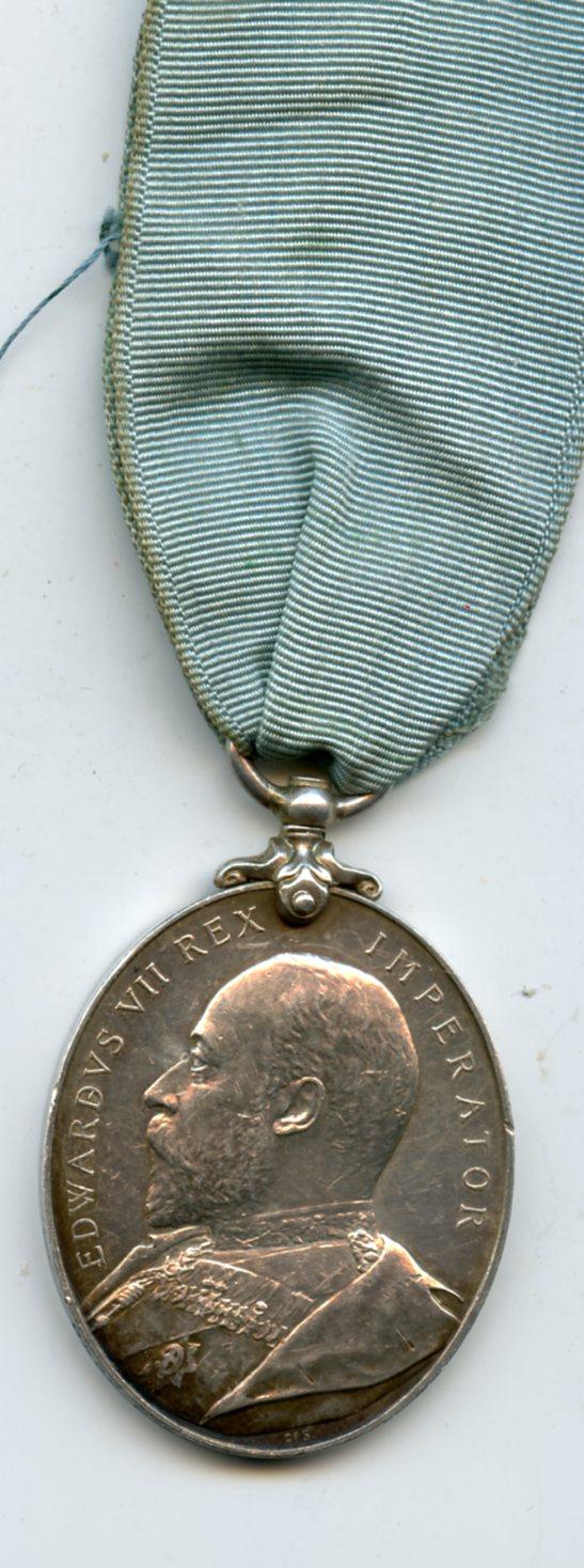 Militia Long Service Medal Edward VII Awarded to Pte R Nixon, 5th Battlion Royal Fusiliers (London Regiment)