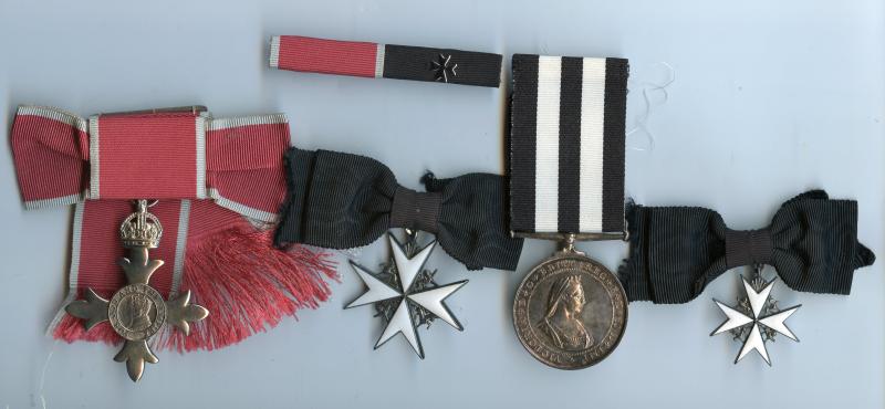 Order of the British Empire, MBE & Order of St John Medal Group To Mrs  Menna Ivor John MBE of Portcawl