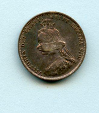 UK  Victoria Threepence Coin  Dated 1887