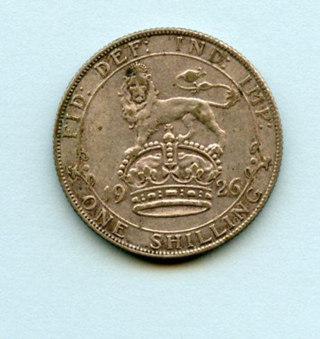 UK George V  Shilling Coin  Dated 1926