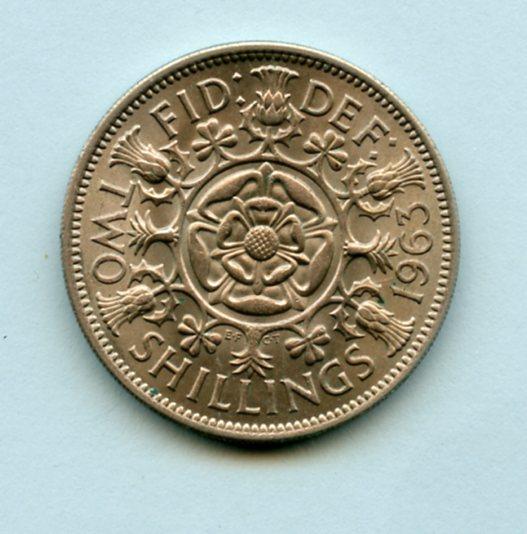 UK Elizabeth II Florin Coin  Dated 1963
