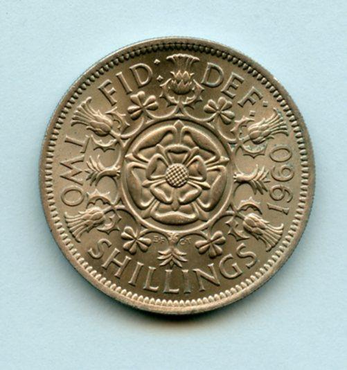 UK Elizabeth II Florin Coin  Dated 1960