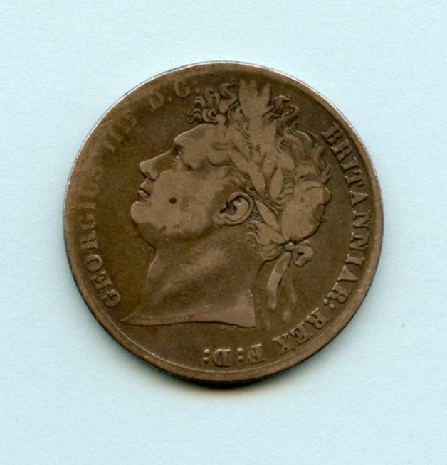 UK George IV Half Crown Coin  Dated 1824