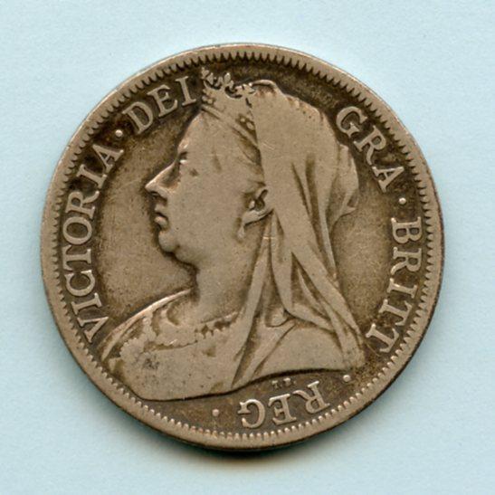 UK Queen Victoria   Half Crown Coin Coin Dated 1901