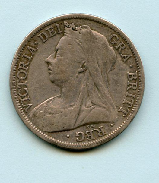 UK Queen Victoria   Half Crown Coin Coin Dated 1899
