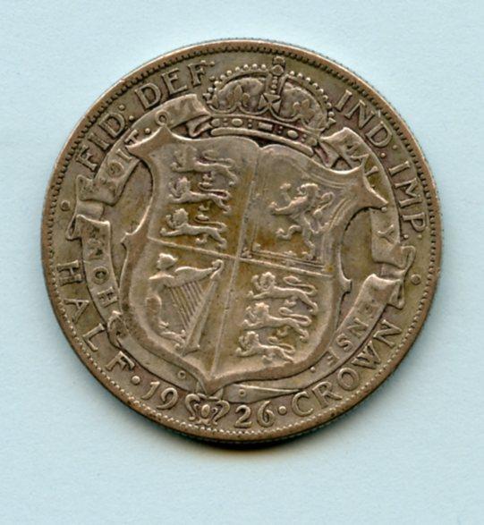UK George V Half Crown Coin  Dated 1926