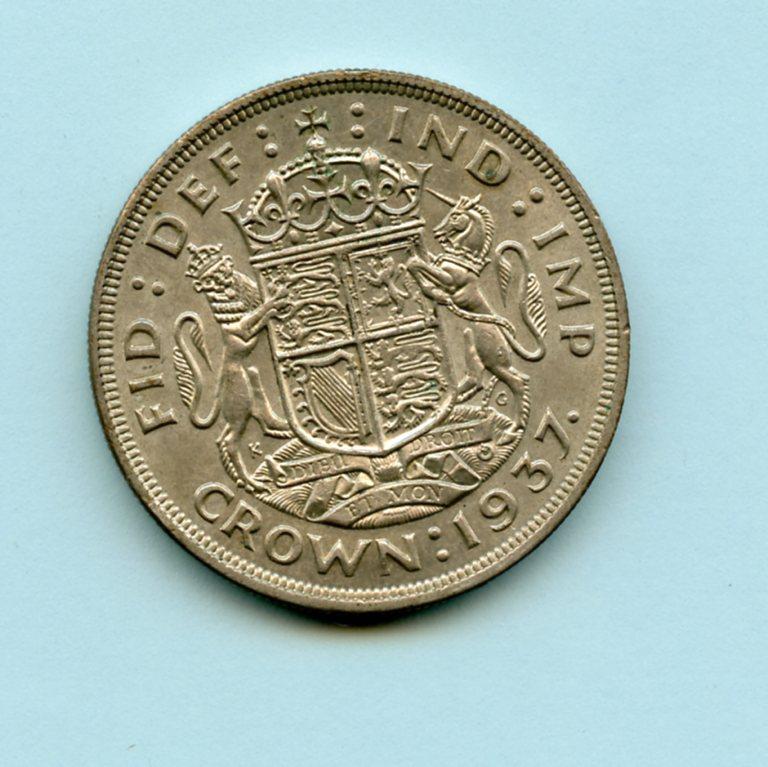 UK George VI Crown Coin  Dated 1937