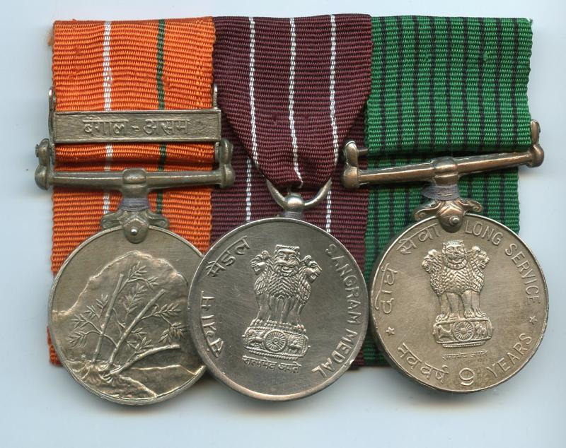 India: General Service Medal 1947-65 Medal Group To Sepoy Amrik Singh, Sikh Regiment