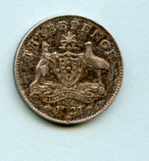 Australia  Silver Threepence Dated 1921