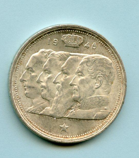 Belgium Silver 100 Francs Coin dated 1948