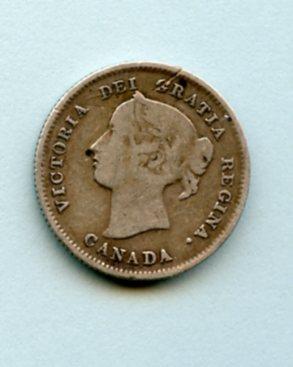Canada  5 Cents Coin Dated 1896