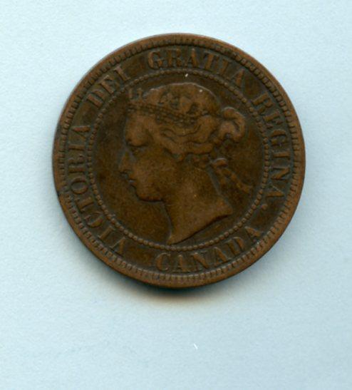 Canada One Cent Coin Dated 1881 H
