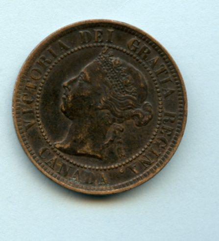 Canada One Cent Coin Dated 1899
