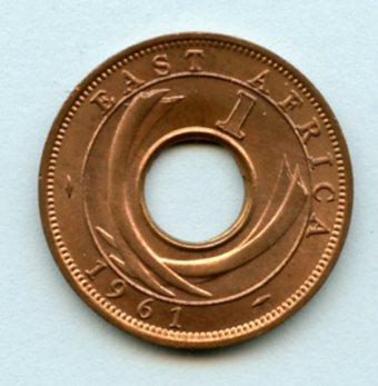 East Africa  1 Cent  Coin Dated 1961