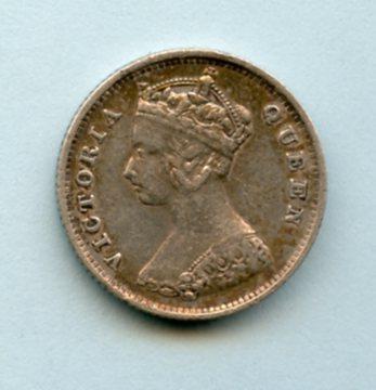Hong Kong,   10 Cents Coin Dated 1899