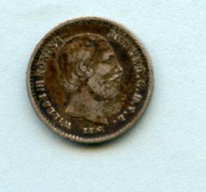 Netherlands  5 Cents Coin Dated 1863