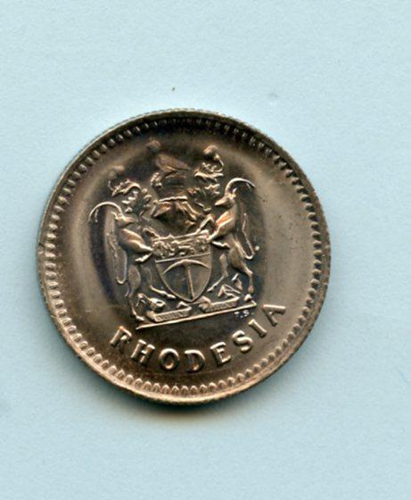 Rhodesia  10 Cents Coin Dated 1975
