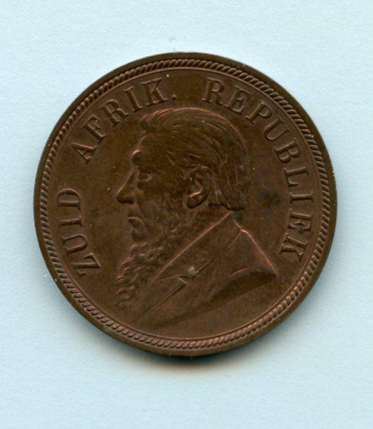 South Africa  One Penny  Dated 1898