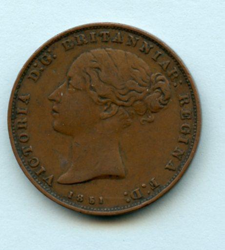 Jersey  1/26th of a Shilling Coin  Dated 1851