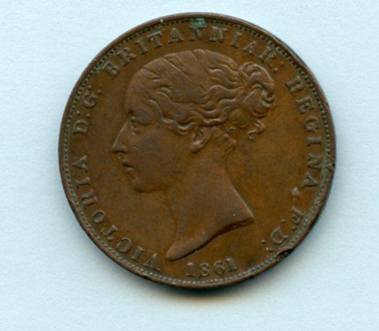Jersey  1/26th of a Shilling Coin  Dated 1861